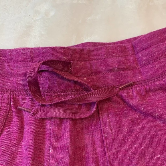 Athletic Works Purple Heathered Knit Shorts. 2 front pockets-elastic waist. NWOT - Picture 3 of 6